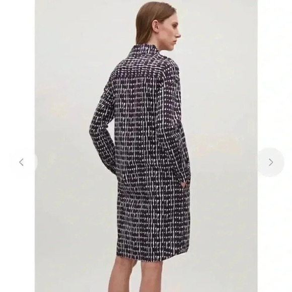 COS Printed Dress With Neck Tie - Picture 3 of 13